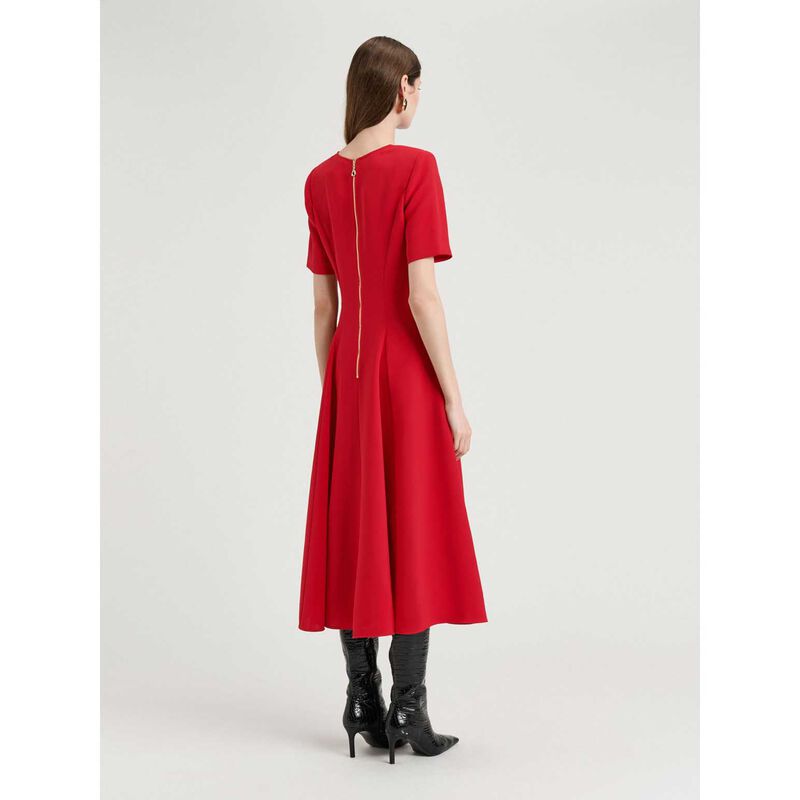 Veronika Maine Double Weave Midi Dress image number 1